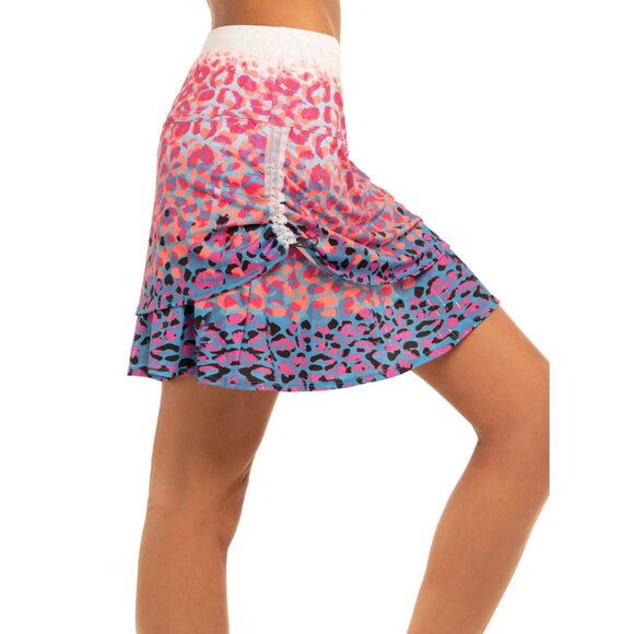Lucky in Love Lucky Leopard Golf Skort Multi NWT - Picture 3 of 9